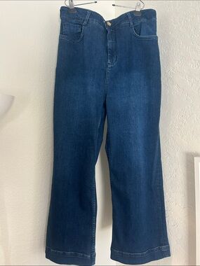 Pilcro Dark Blue The Skipper Jeans 34T, perfect condition, stretchy, flattering